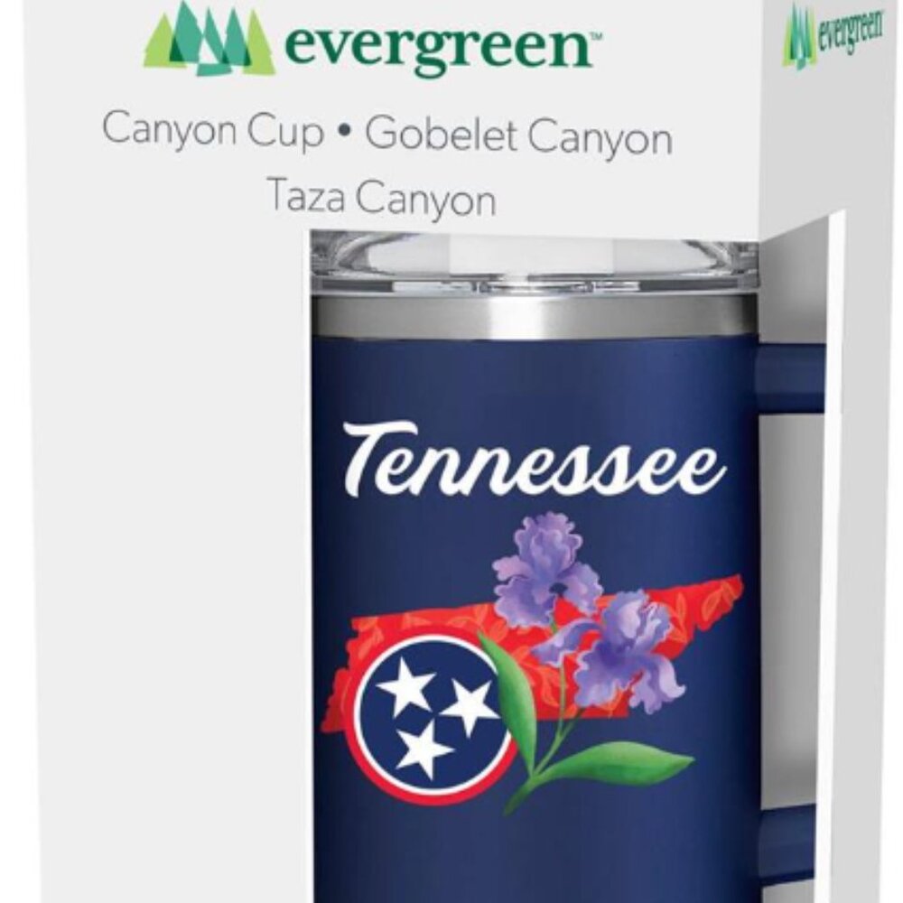 Tennessee 40 oz. Tumbler Stainless-Steel Canyon Cup w/ Straw